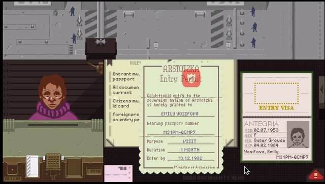 Rogue Indie Gaming] Papers, please (PC) — Steemit